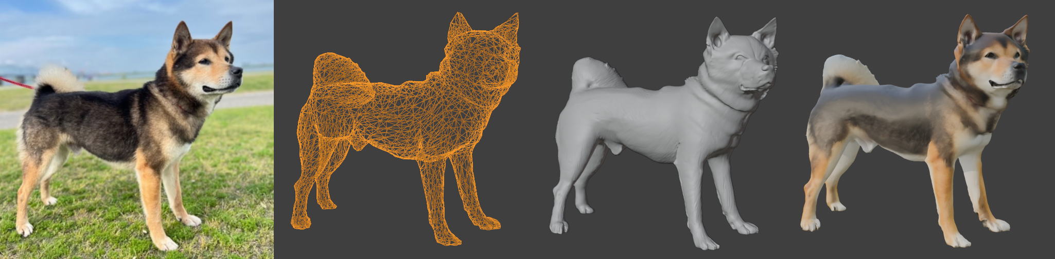 写真から3Dデータ・フィギュア制作になる流れ（人物）