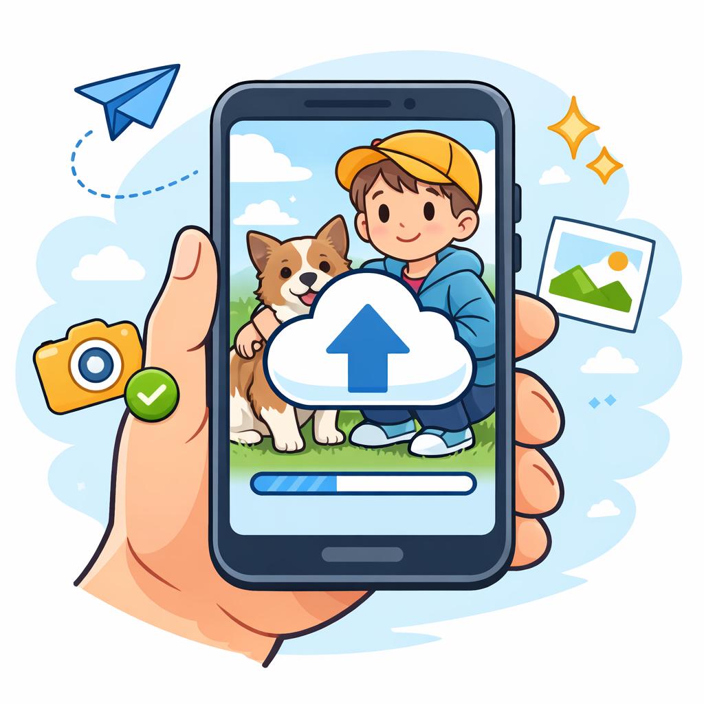 写真をアップロード